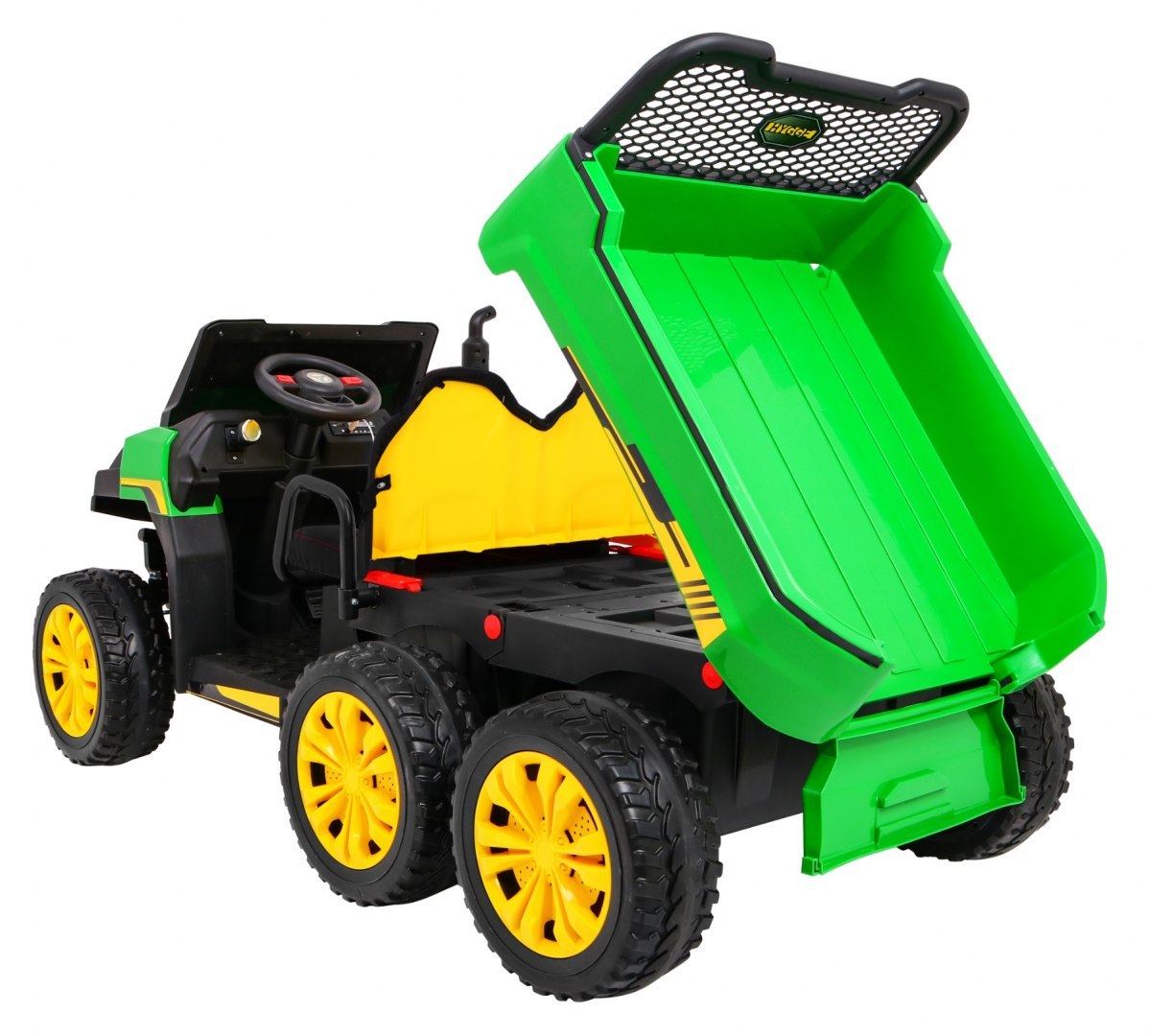 dětské elektrické auto buggy farmer truck zelené (7)